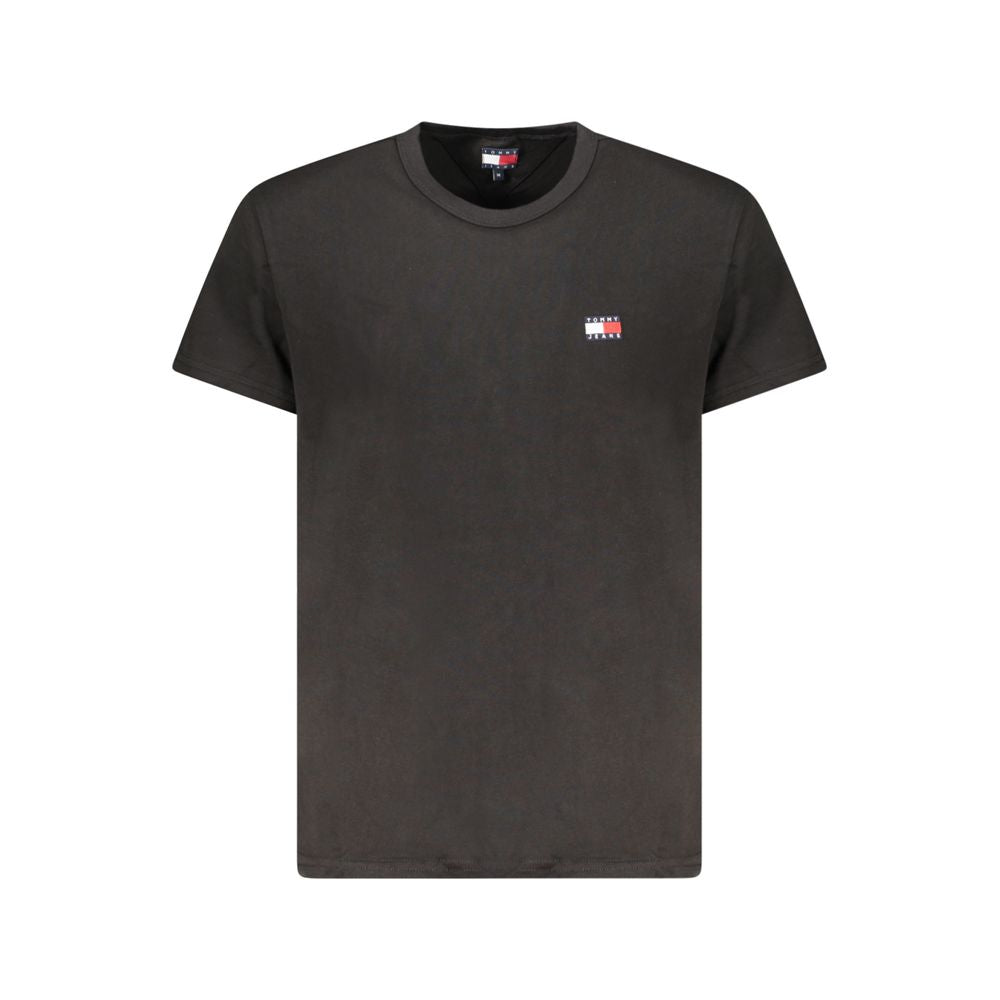 Tommy Hilfiger Black Cotton Men's T-Shirt