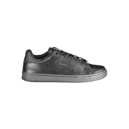 Gas Black Polyester Men Sneaker