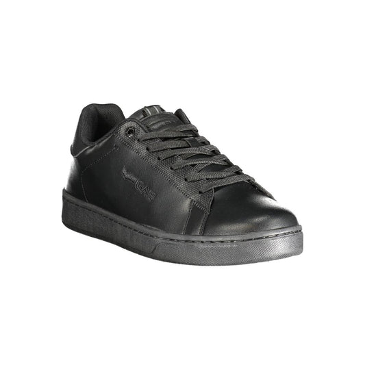 Gas Black Polyester Men Sneaker