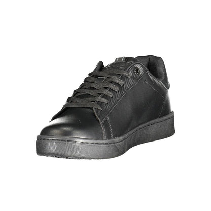 Gas Black Polyester Men Sneaker