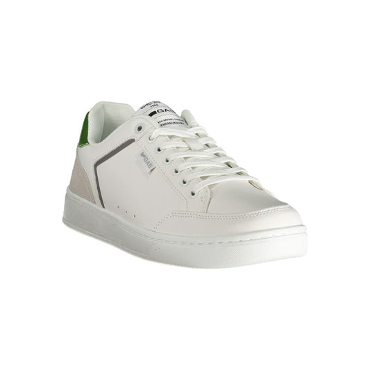 Gas White Polyester Men Sneaker