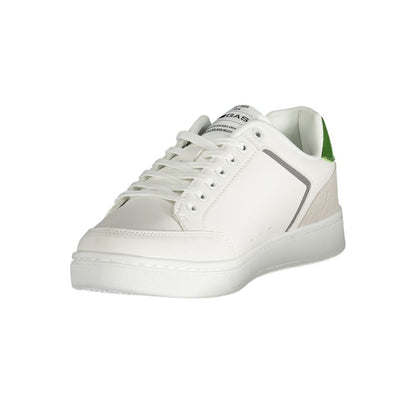 Gas White Polyester Men Sneaker