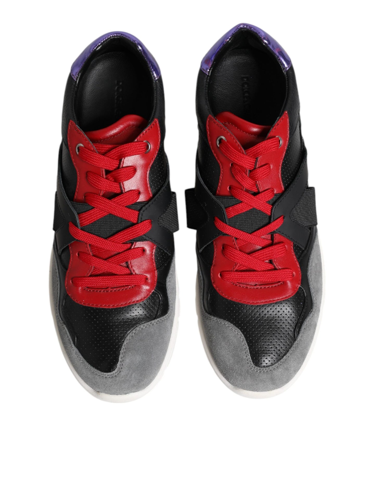 Dolce & Gabbana Multicolor Lace Up Low Top Men Sneakers Shoes