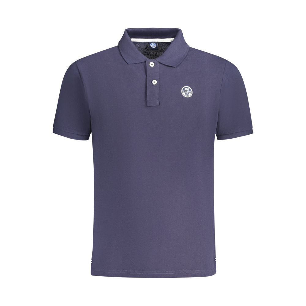 North Sails Blue Cotton Men Polo