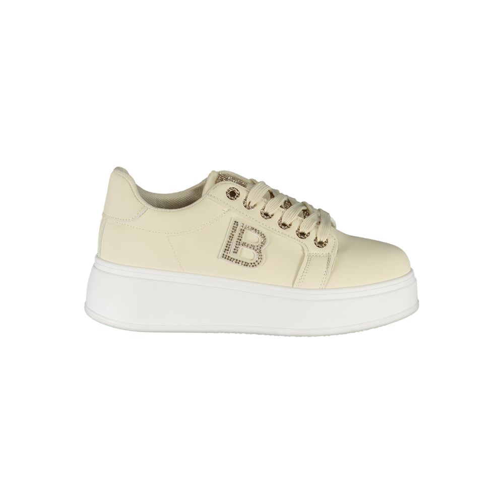 Laura Biagiotti Beige Polyurethane Women Sneaker