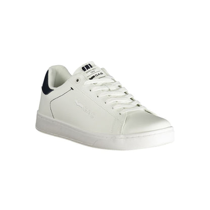 Gas White Polyester Men Sneaker