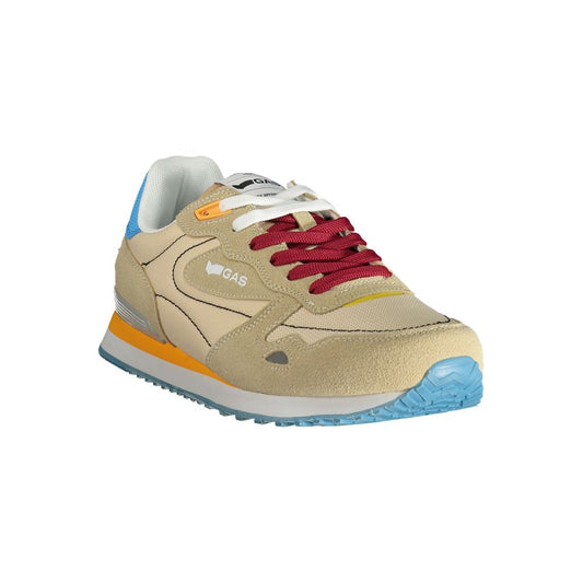 Gas Beige Polyester Men Sneaker