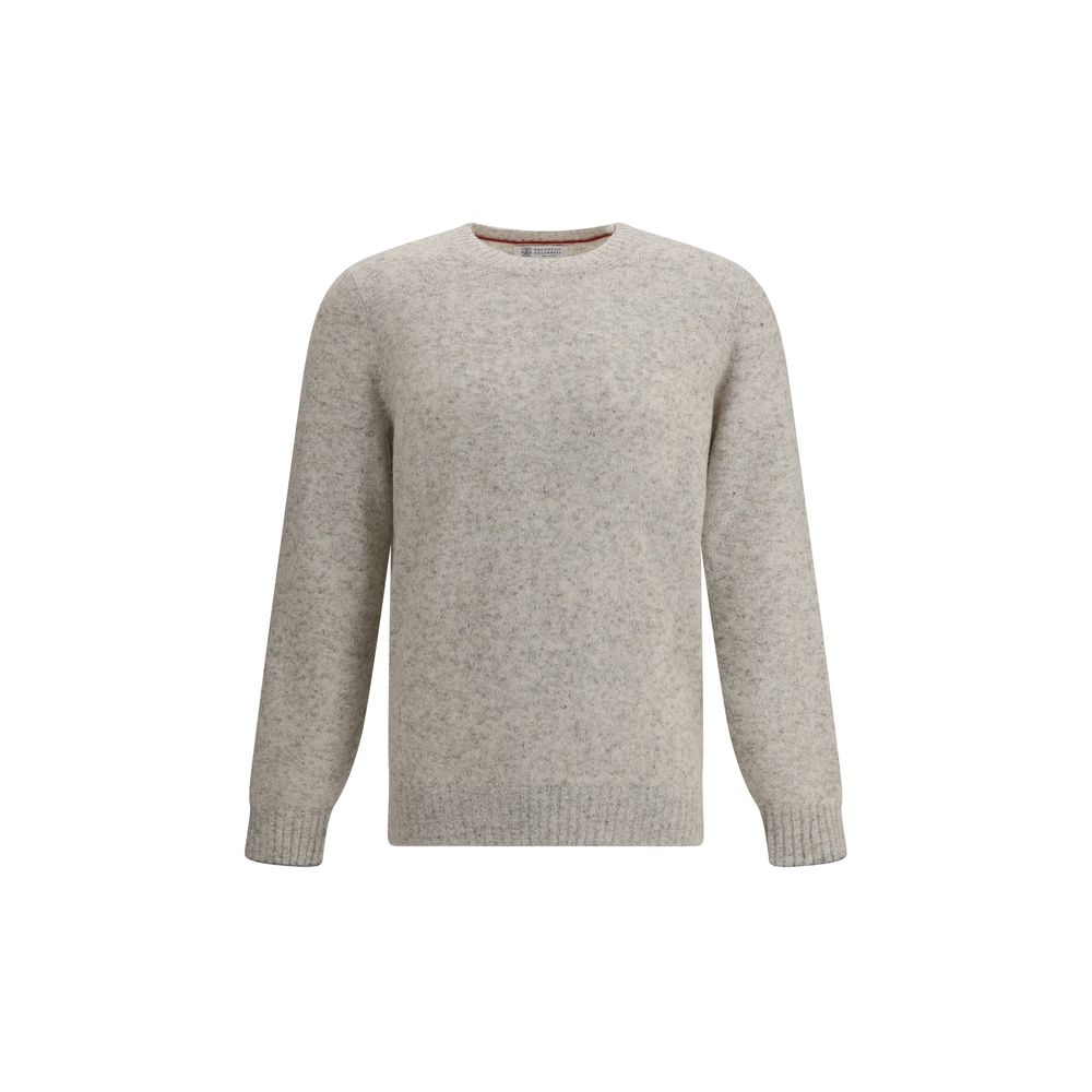 Brunello Cucinelli Gray Alpaca Vicugna Pacos Sweatshirt