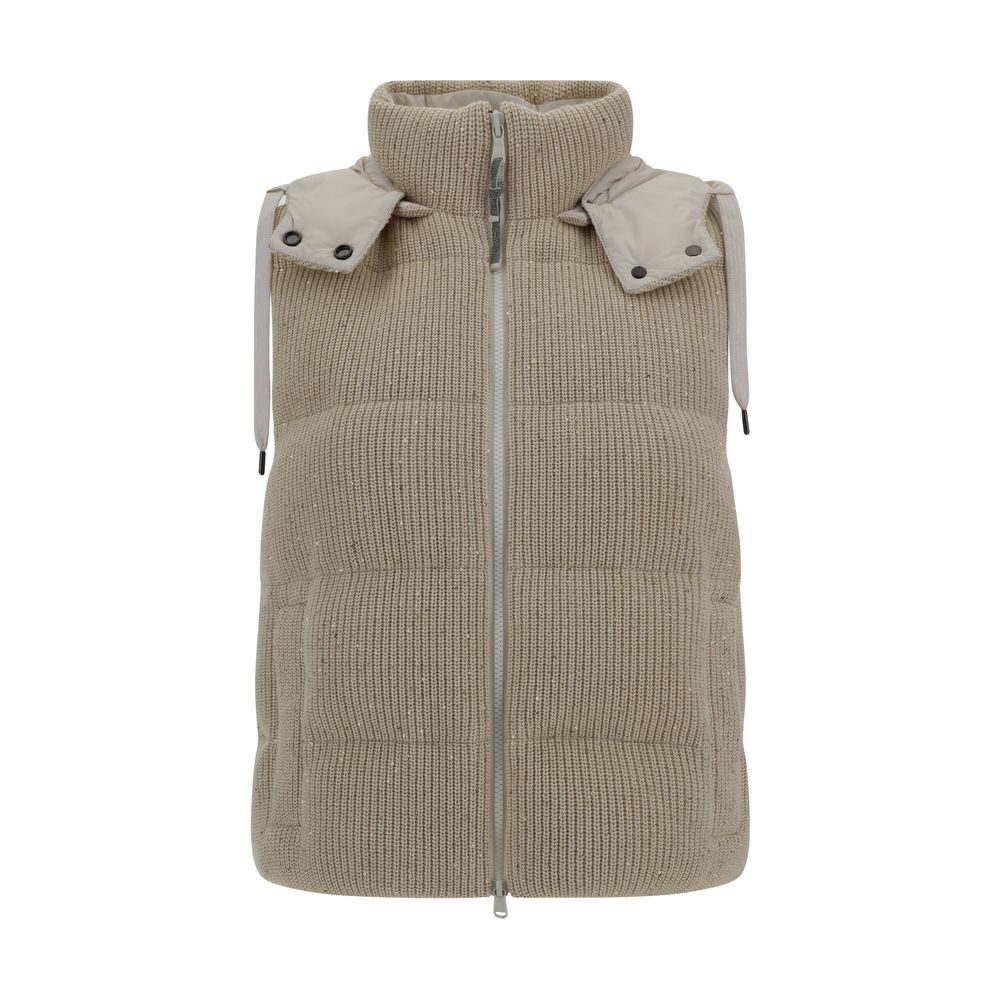 Brunello Cucinelli Hooded Down Vest
