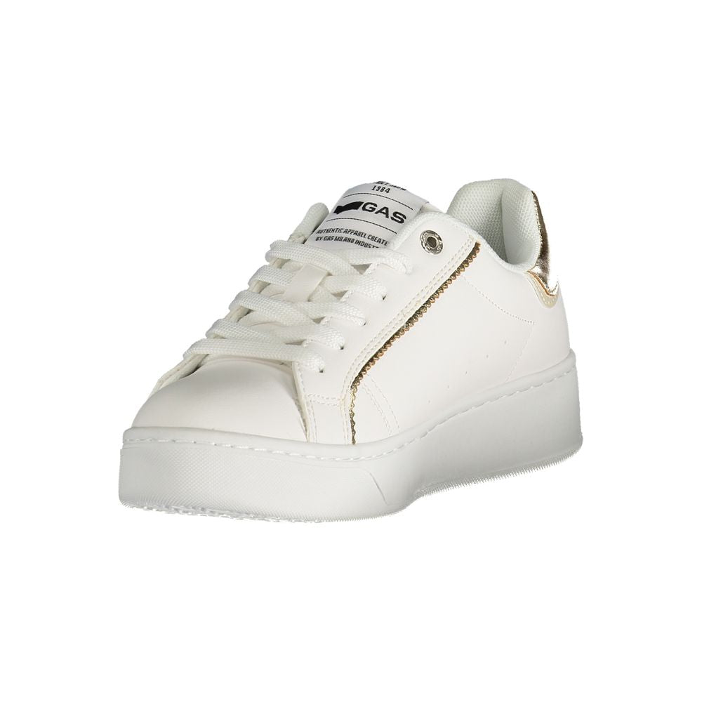 Gas White Polyester Sneaker