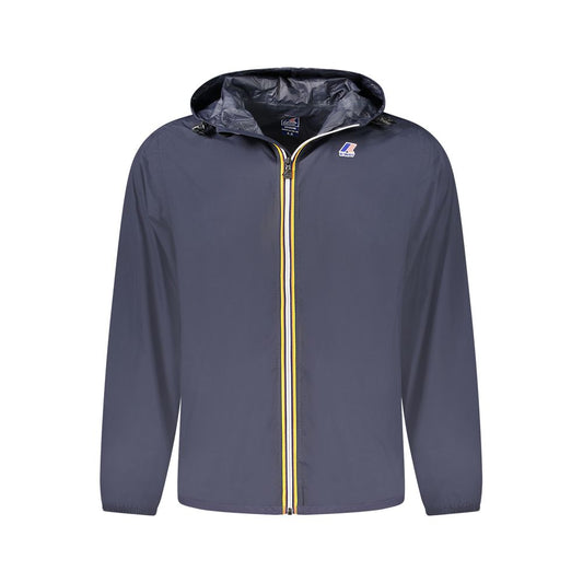 K-WAY Blue Polyamide Men's Waterproof Jacket