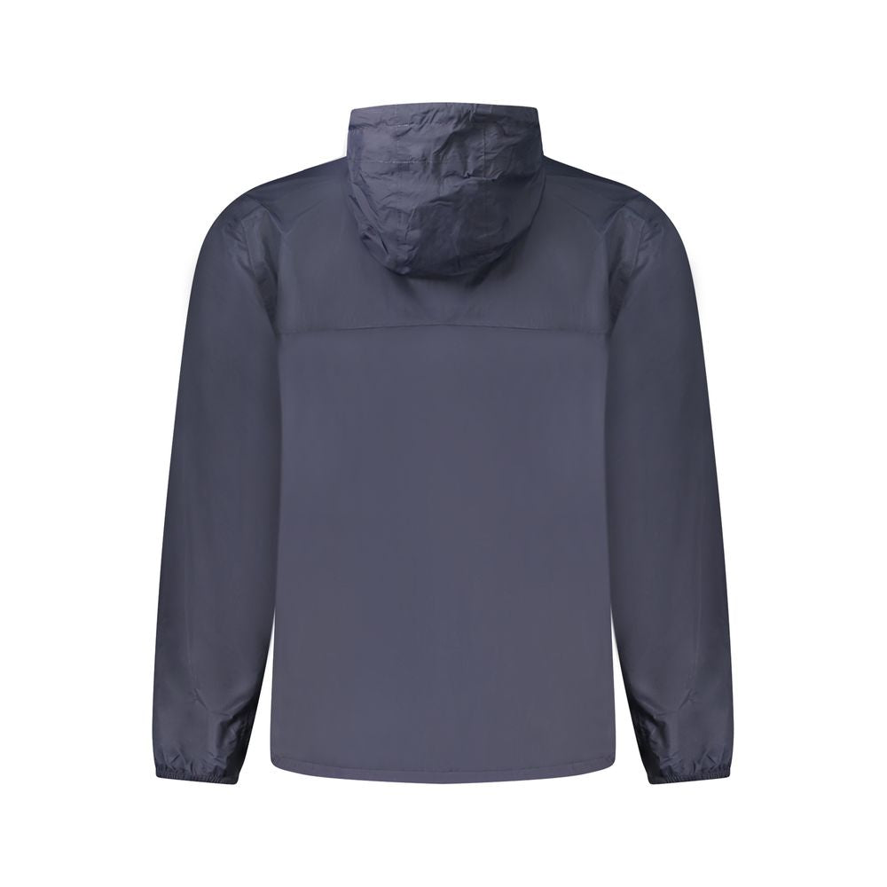 K-WAY Blue Polyamide Men's Waterproof Jacket