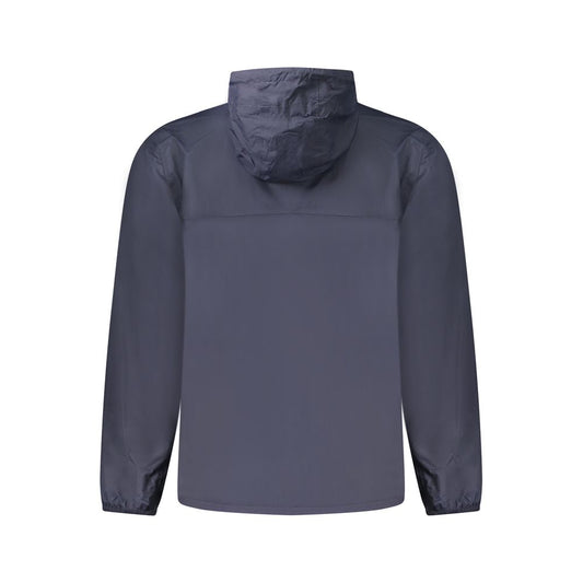 K-WAY Blue Polyamide Men's Waterproof Jacket