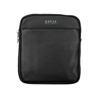 Guess Jeans Nero Poliuretano Men Shoulder Bag