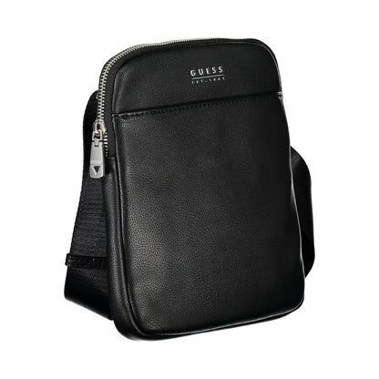 Guess Jeans Nero Poliuretano Men Shoulder Bag