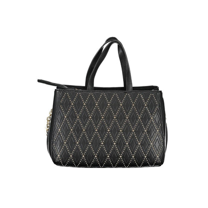 Valentino Nero Poliuretano Women's Bag with Chain and Shoulder Strap