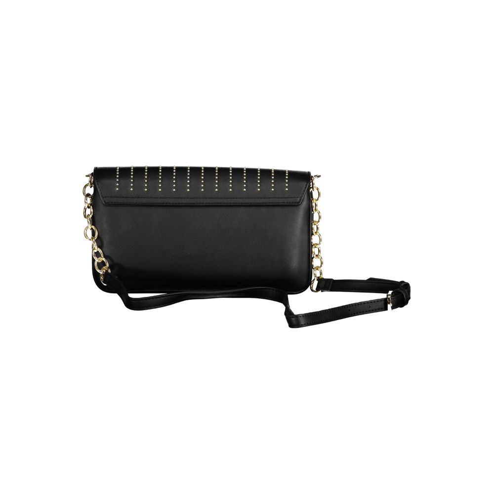 Mario Valentino Nero Polyurethane Women Shoulder Bag