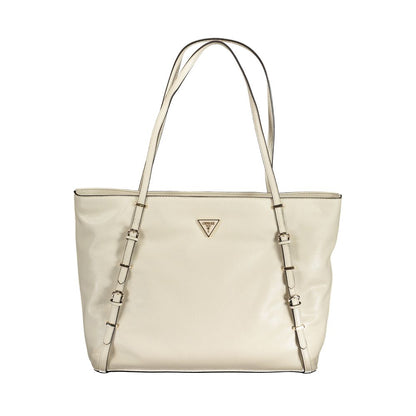 Guess Jeans Beige Polyurethane Women Handbag