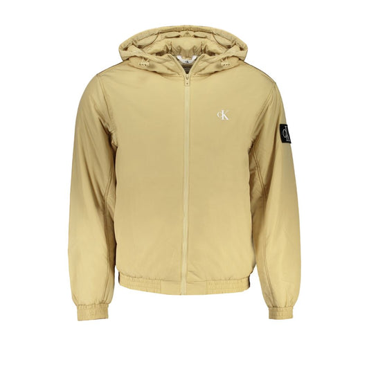 Calvin Klein Beige Recycled Polyester Men Jacket
