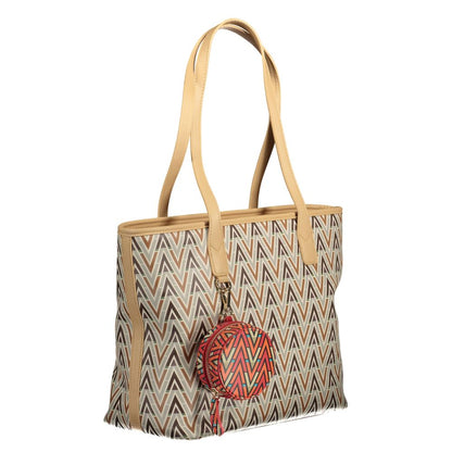 Mario Valentino Beige Polyurethane Women Handbag