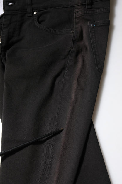 Dolce & Gabbana Black Cotton Skinny Mid Waisted Denim Jeans