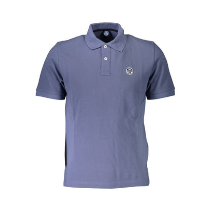 North Sails Blu Cotton Men T-Shirt