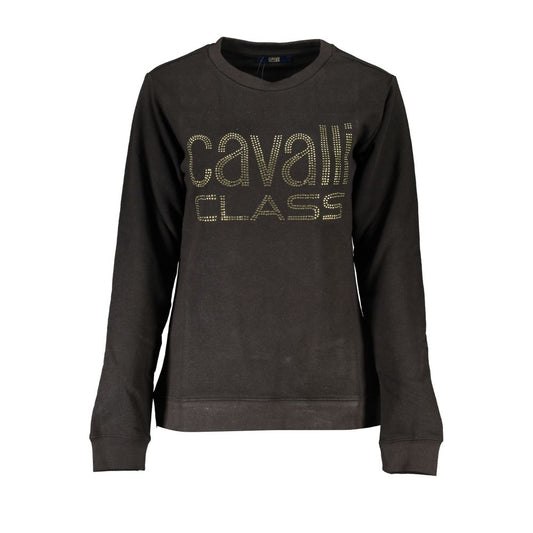 Cavalli Class Black Cotton Women Sweater