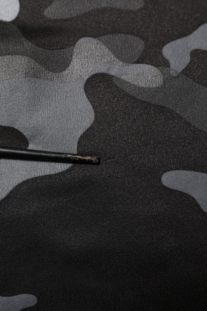 Dolce & Gabbana Black Camouflage Pullover Sweatshirt Sweater