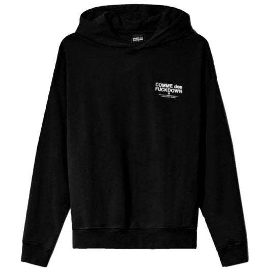 Comme Des Fuckdown Black Cotton Men Hoodie