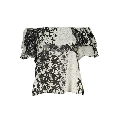 Desigual White Cotton Women T-Shirt