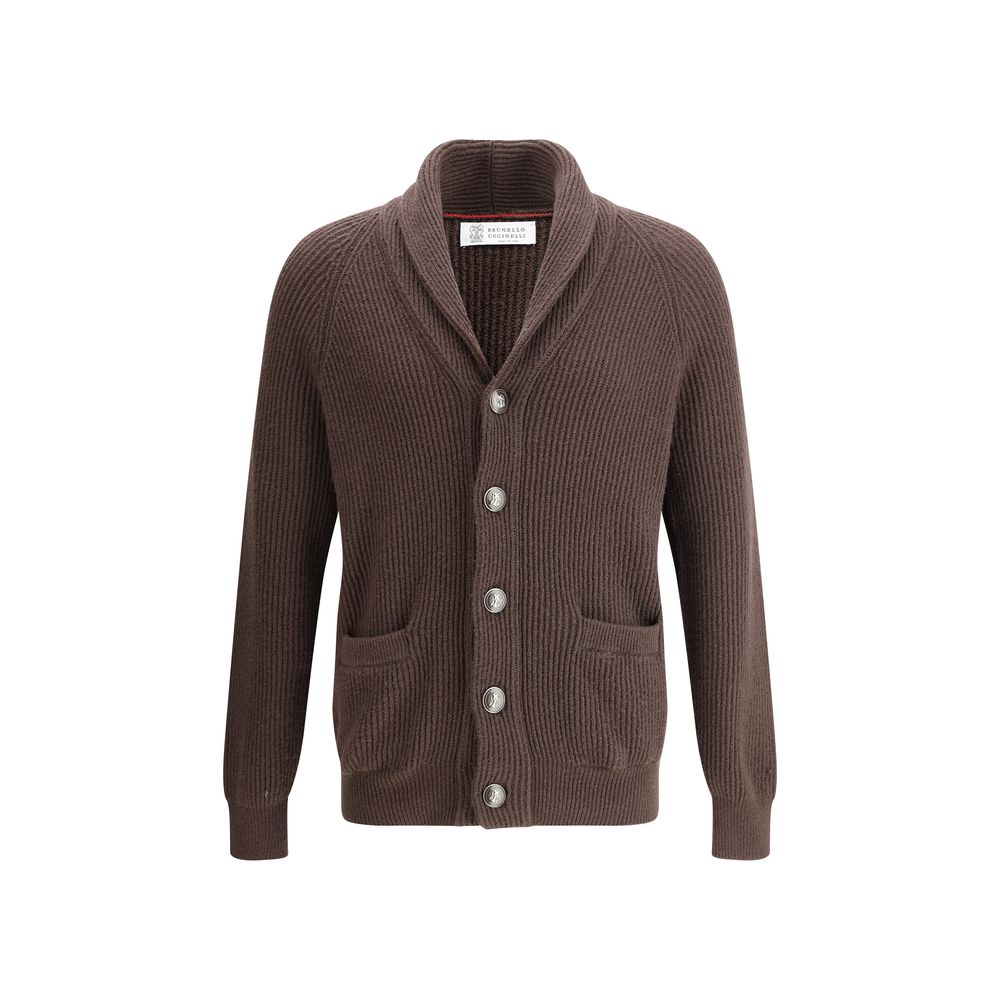 Brunello Cucinelli Brown Cotton Cardigan