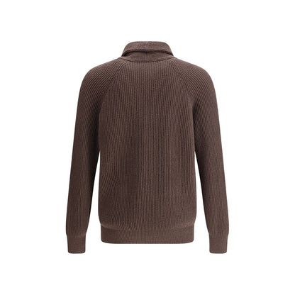 Brunello Cucinelli Brown Cotton Cardigan