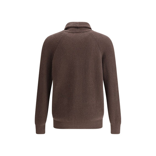 Brunello Cucinelli Brown Cotton Cardigan