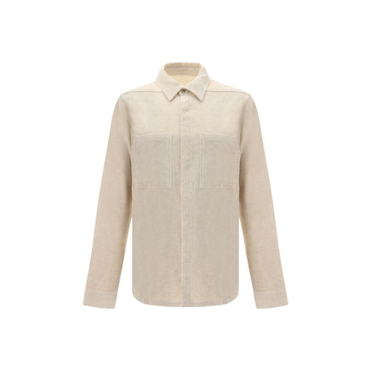 Rick Owens Beige Cotton Shirt