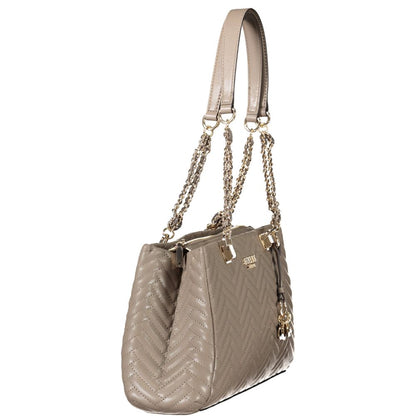 Guess Jeans Marrone Polyurethane Women Handbag