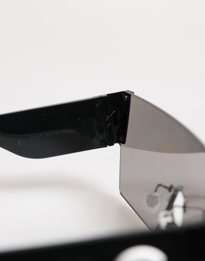 Dolce & Gabbana Black Metal Frame DNA Graffiti DG2233 Eyewear Sunglasses