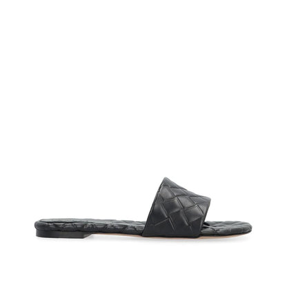 Bottega Veneta Black Lamb Leather Mules