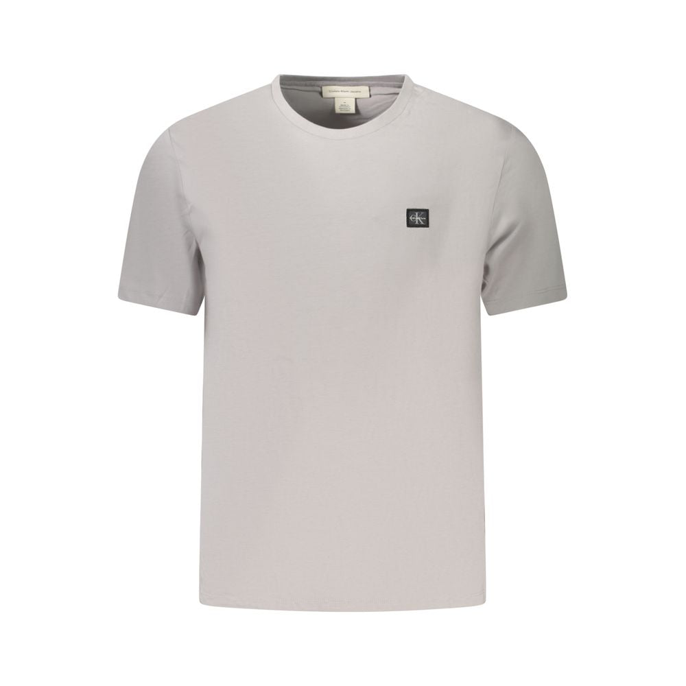 Calvin Klein Gray Cotton Men T-Shirt