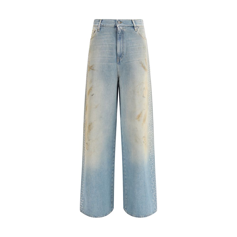 Golden Goose Blue Cotton Boyfriend Jeans