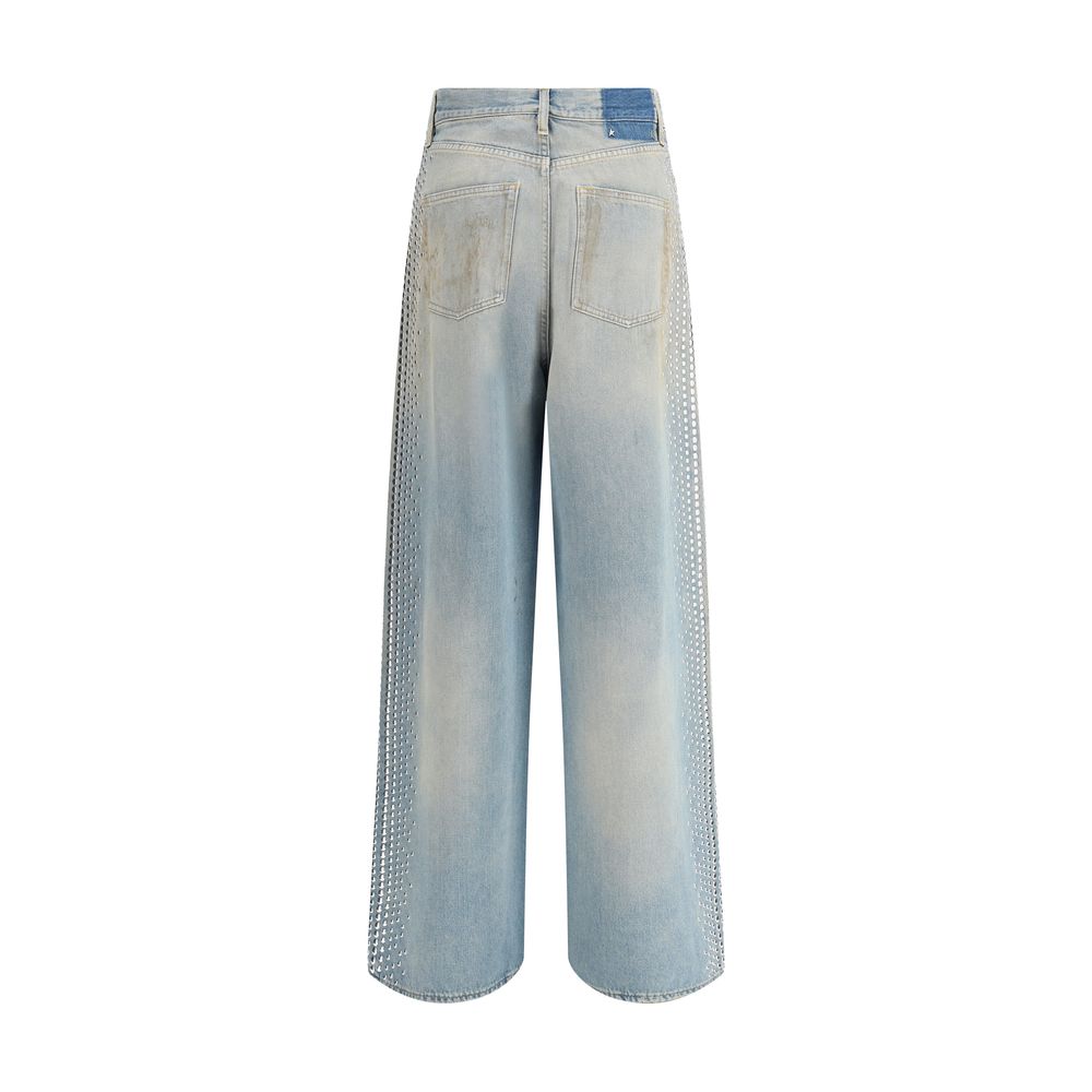Golden Goose Blue Cotton Boyfriend Jeans
