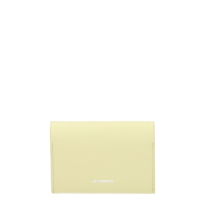 Jil Sander Yellow Leather Cardholder