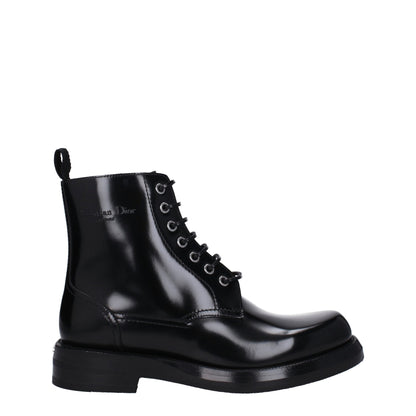 Christian Dior Black Leather Ankle Boots