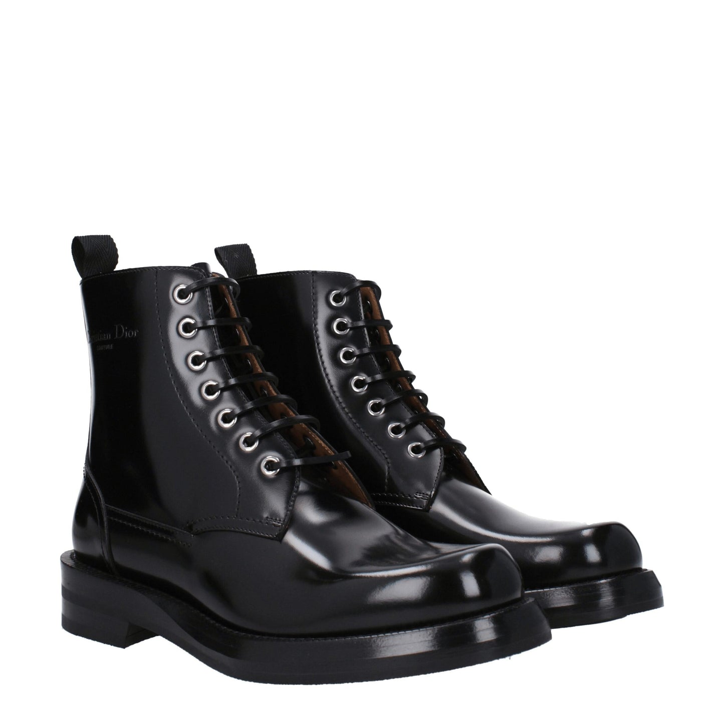 Christian Dior Black Leather Ankle Boots