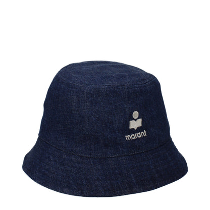 Isabel Marant Blue Cotton Bucket Hat