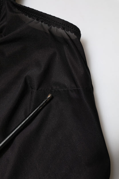 Dolce & Gabbana Black Nylon Sleeveless Round Neck Tank Top