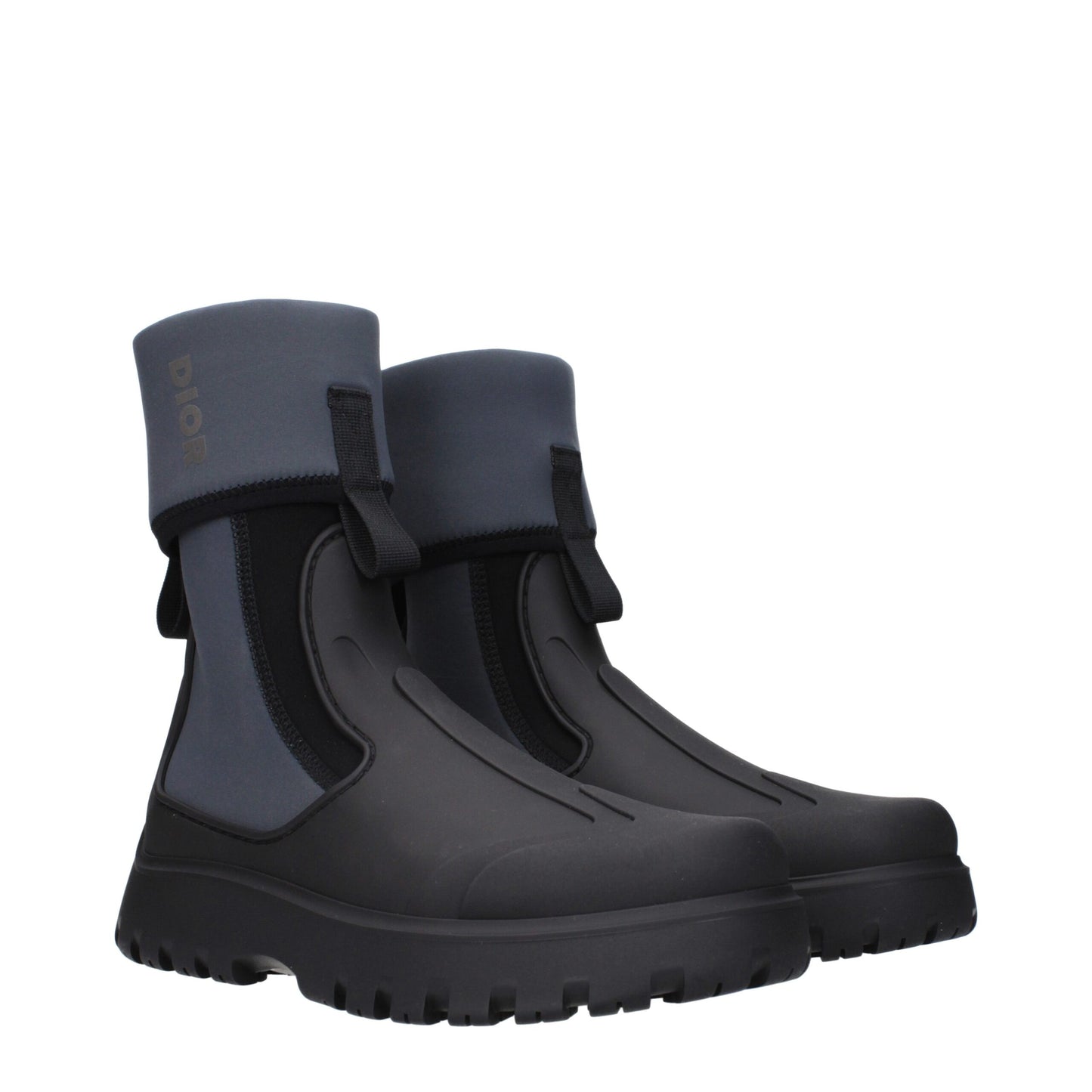 Christian Dior Black Cotton Ankle Boots