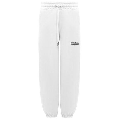Comme Des Fuckdown White Cotton Women Sweatpant