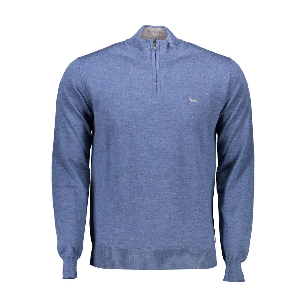 Harmont & Blaine Blu Wool Men Sweater