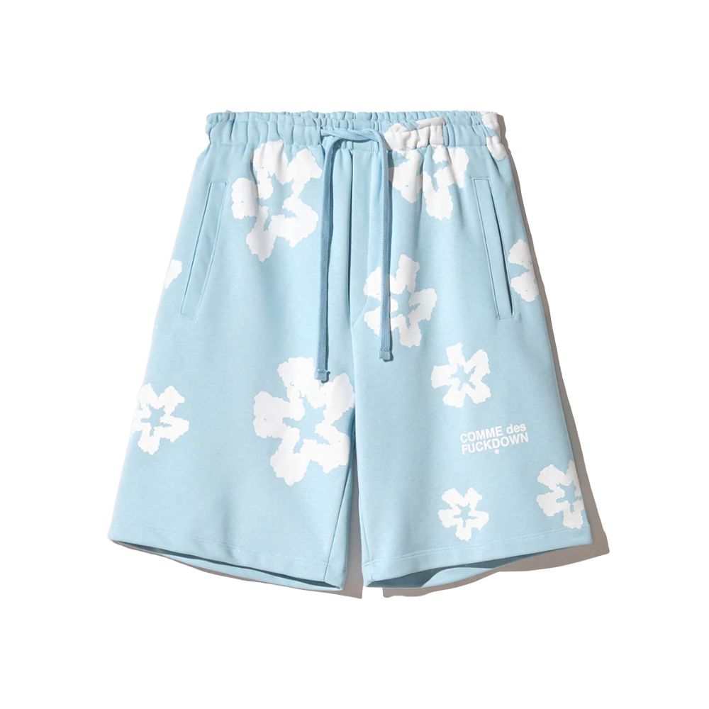 Comme Des Fuckdown Blue Cotton Short