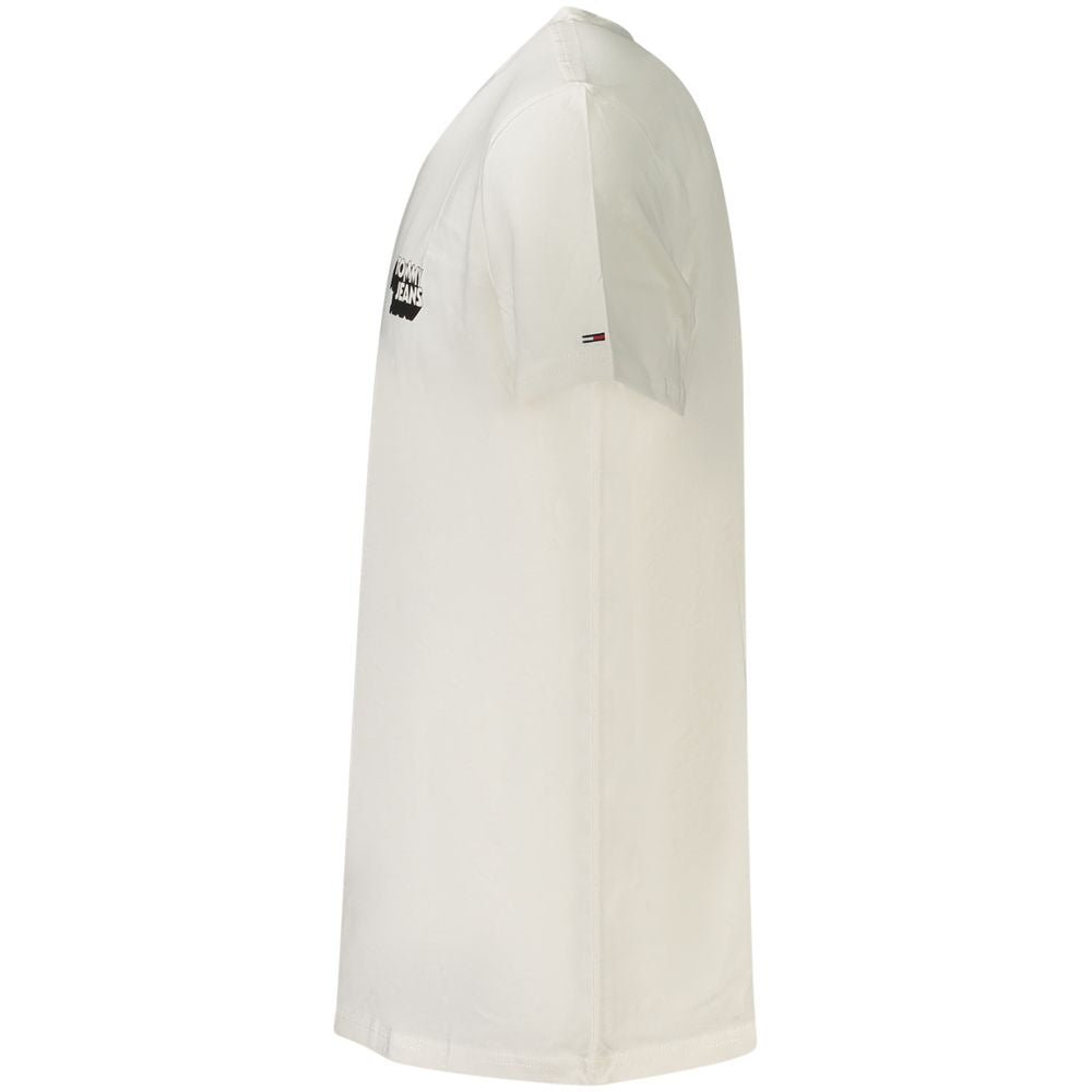 Tommy Hilfiger Bianco Cotton Men T-Shirt